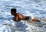 Playing in the water