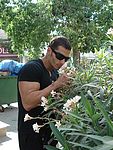 stopping to smell the flowers