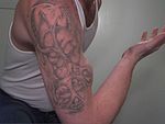 bicep posing