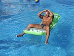 I practice in the kiddy pool first