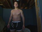 underwear pose