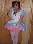 in my cute alices dress 