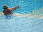 in swimming pool