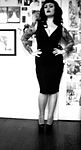 Black Dress Moves In A Blue Movie