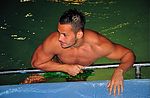 At the pool