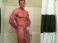 Brock Strokes in the shower