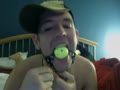 Alexander is kinky & shows off some of his bag of toys